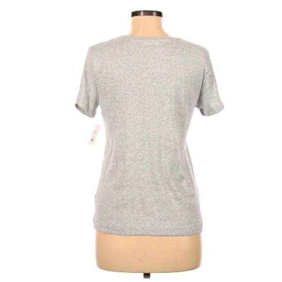 NWT Croft & Barrow Graphic Tee T-Shirt Beach Casual New Grey 100% Cotton EUC - Picture 2 of 5